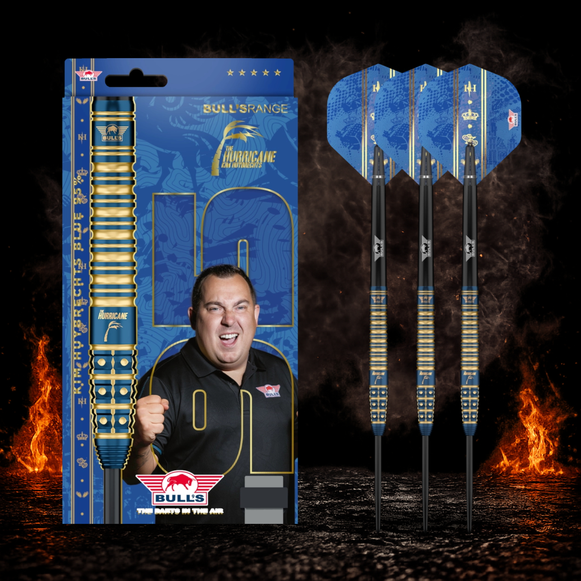 BULL'S NL Kim Huybrechts Steeldart 95 Prozent Tungsten in Profiqualität