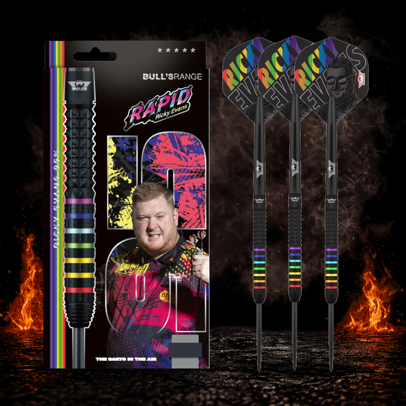 BULL'S NL Ricky Evans Steeldart 95 Prozent Tungsten in Profiqualität