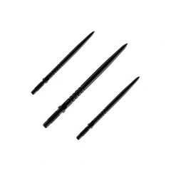 Detailansicht des Ringgrips der BULL'S NL Ringed Grip Convertible Point Wechselspitzen in Schwarz