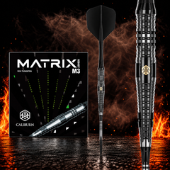 Caliburn Matrix Reboot M3 95% – Originalverpackung, kompletter Dart und Barrel-Detail
