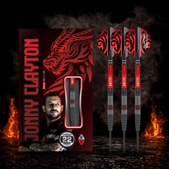 Red Dragon Jonny Clayton Hiraeth Steeldart 90 Prozent Tungsten in Profiqualität