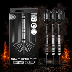 Frontansicht der Harrows Supergrip QP Tapered Quick Point Steeldarts