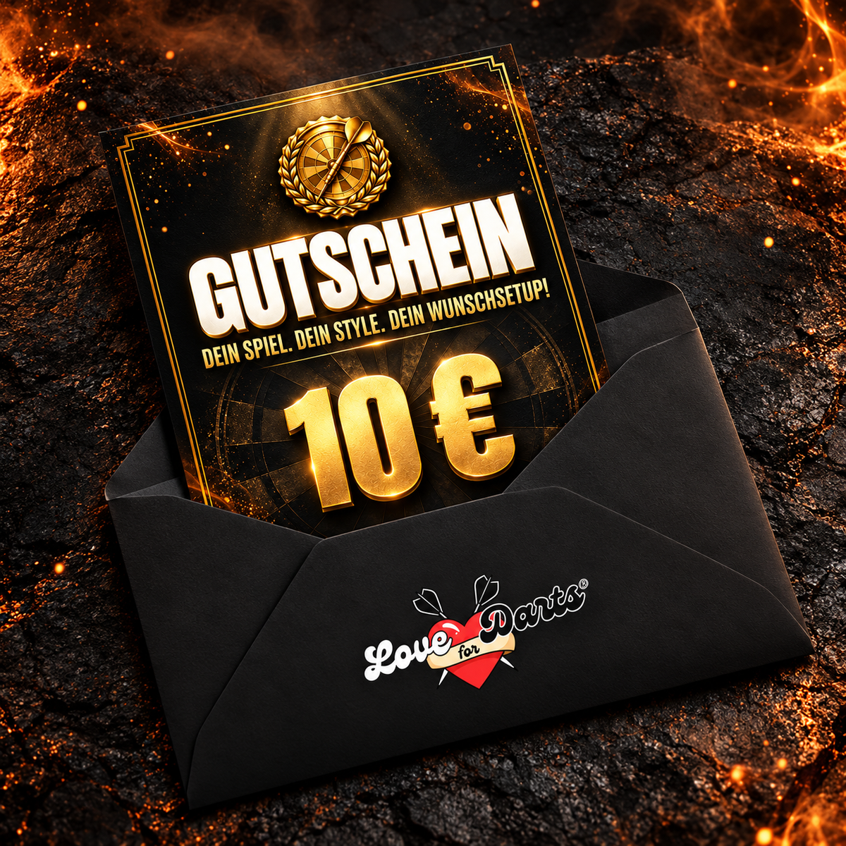 Love for Darts Geschenkgutschein im Wert von 10 Euro