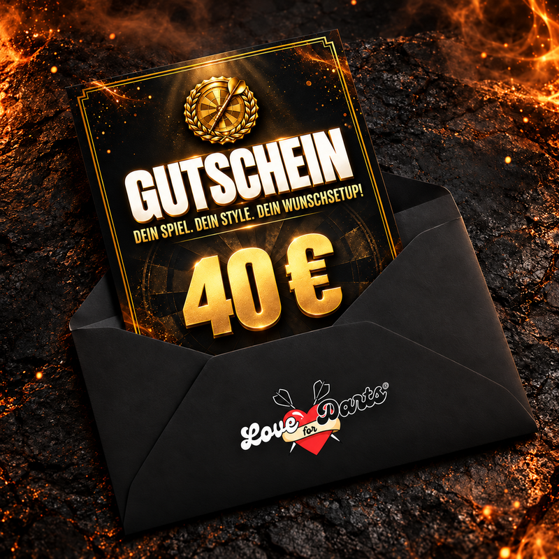 Love for Darts Geschenkgutschein im Wert von 40 Euro