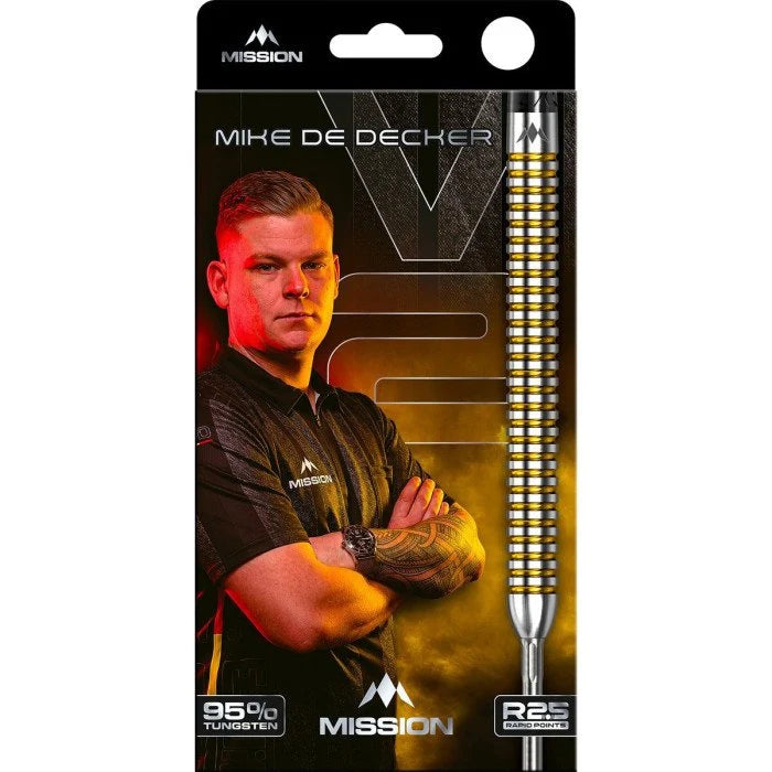 Mission Mike De Decker R2.5 Steeldart Set für Training Liga und Turnier