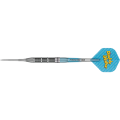 Frontansicht des Precise180 Double Dipper V1 Steeldarts 90 Prozent Tungsten