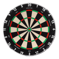 Frontansicht des Precise180 Endorphine Dartboards mit hochwertigem Sisal