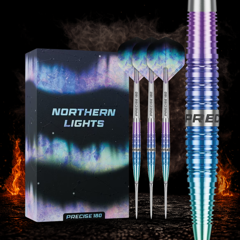 Precise180 Northern Lights Profi Steeldart für ambitionierte Spieler