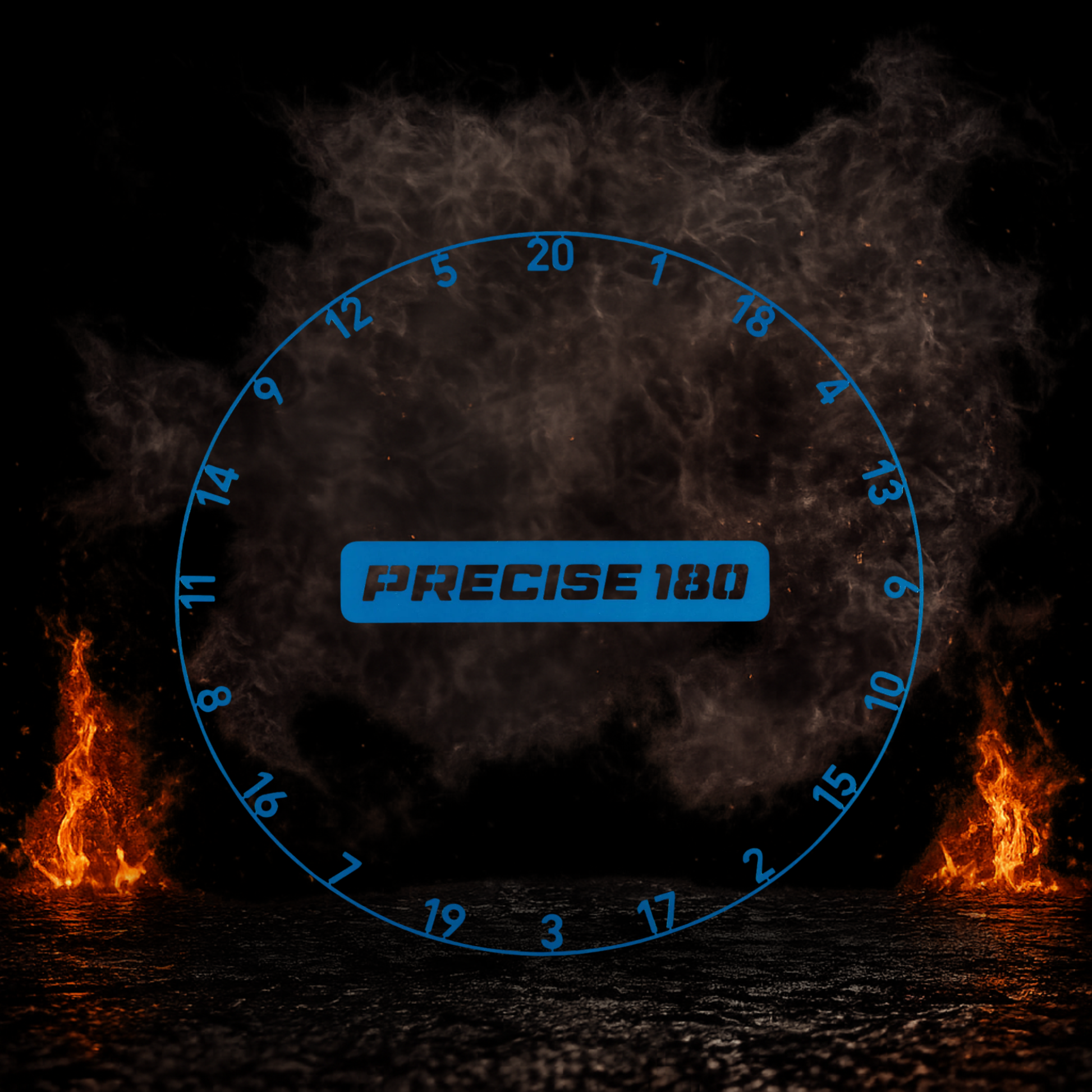 Precise180 OnePiece Zahlenring für eine einfache und passgenaue Montage in Arctic Blue