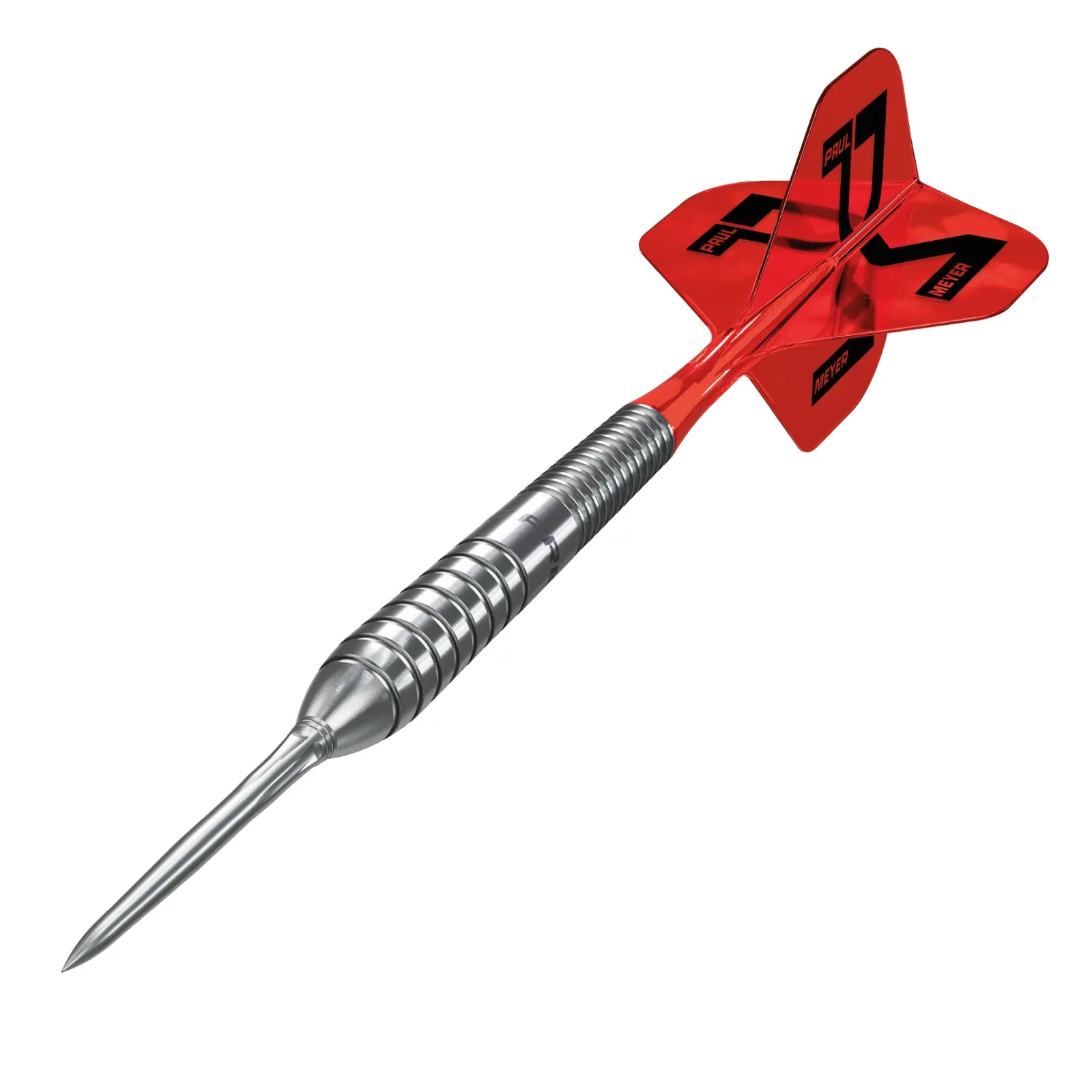 Detailaufnahme des Precise180 Paul Meyer Steeldarts