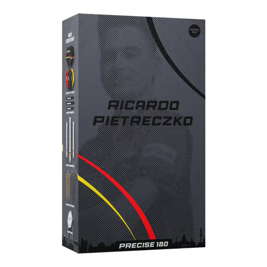 Precise180 Ricardo Pietreczko Dartset mit hochwertiger Verarbeitung