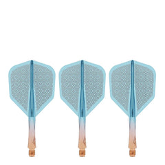 CALIBURN SUP FLIGHTS MOULDED SHAFT AND FLIGHT - STANDARD NO6 - BLOCK - ORANGE & BLAU-1