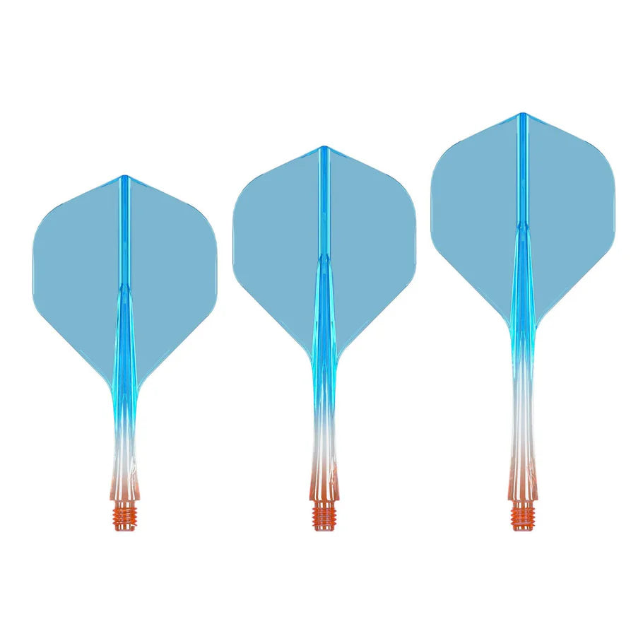 CALIBURN SUP FLIGHTS MOULDED FLIGHT & SHAFT - STANDARD NO2 - TWO TONE-2