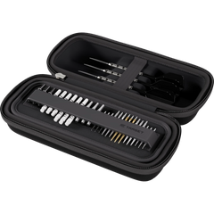 Detailaufnahme des robusten Target BOA Dart Case mit sicherem Verschluss