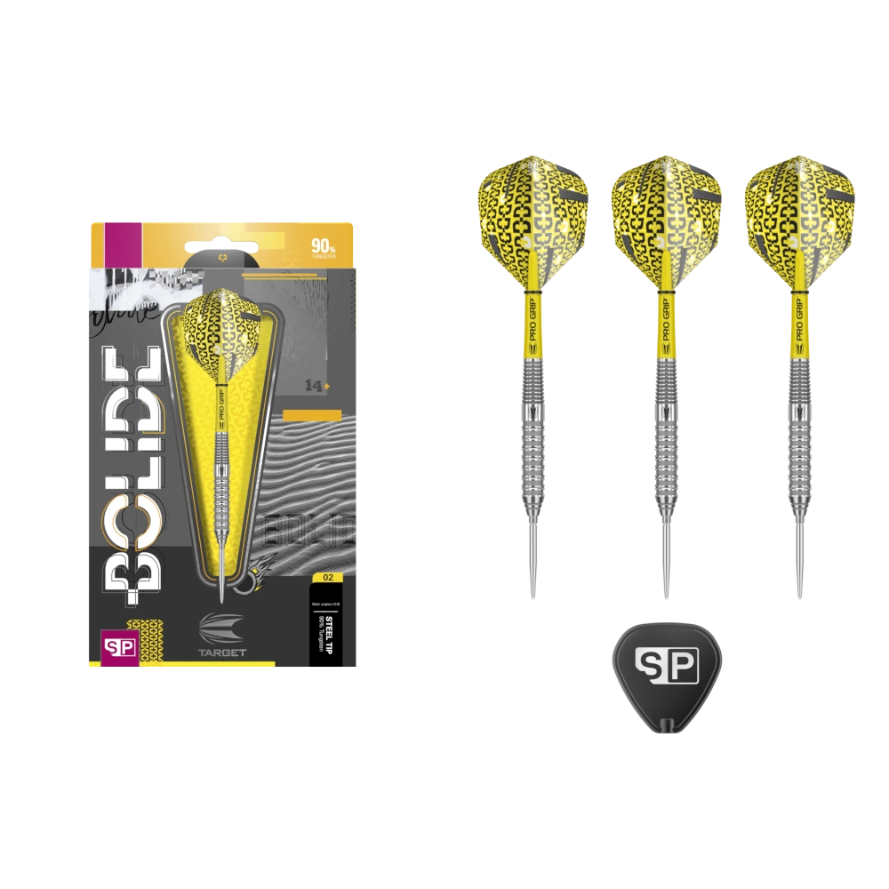 Match Darts der Target Bolide 02 Serie mit präzisem Grip und Swiss Point Technologie