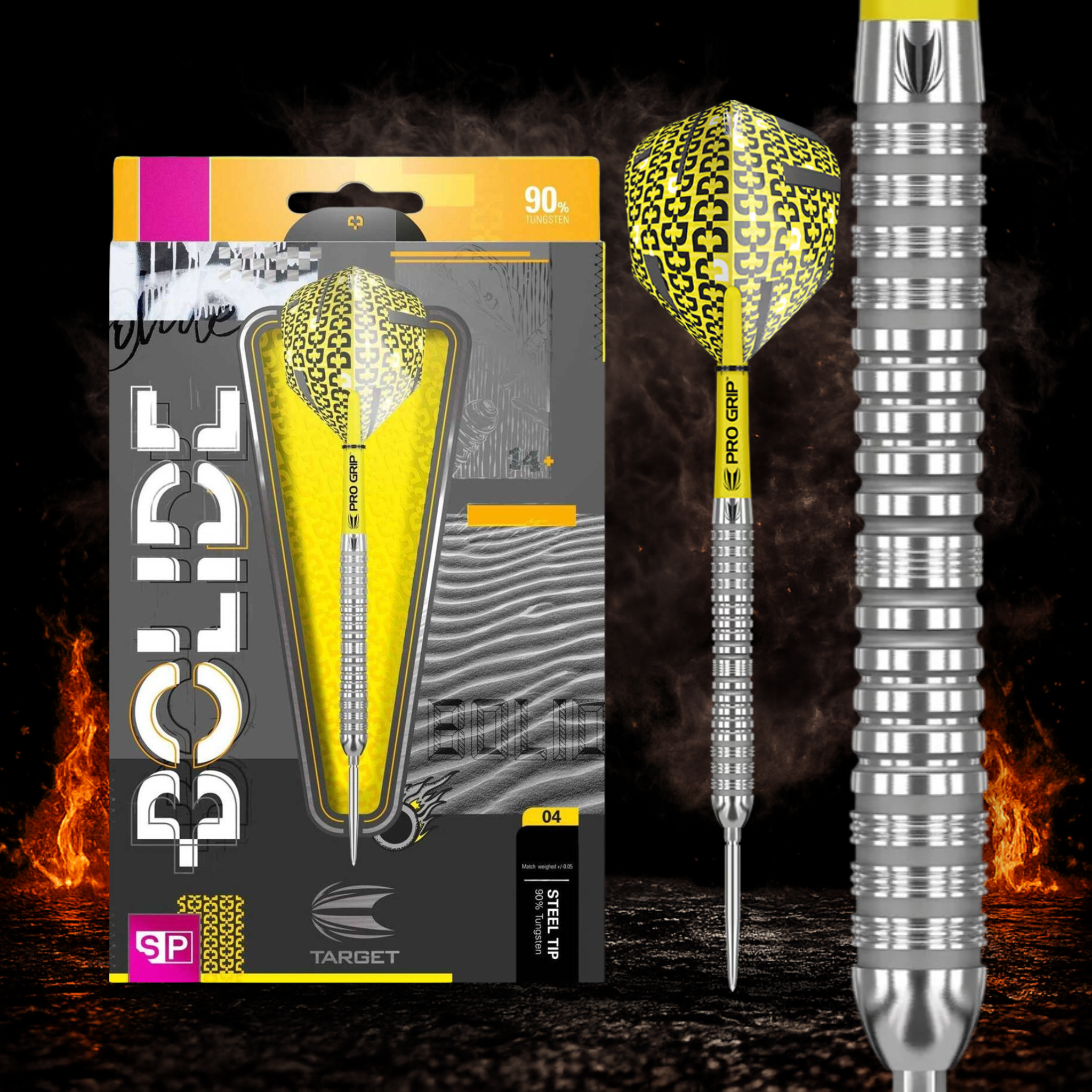 Grip Detail der Target Bolide 04 Swiss Point Steeldarts