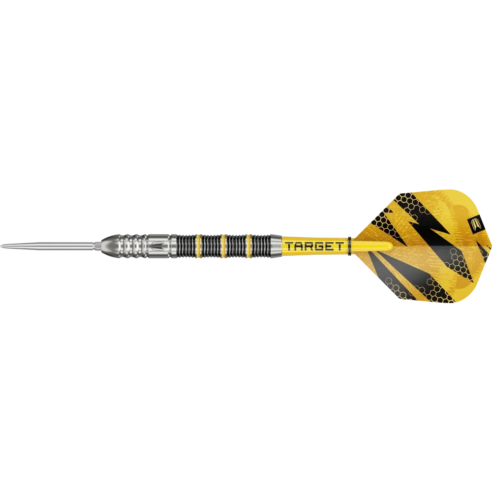 Frontansicht der Target Buzz SP02 Steeldarts 90 Prozent Tungsten