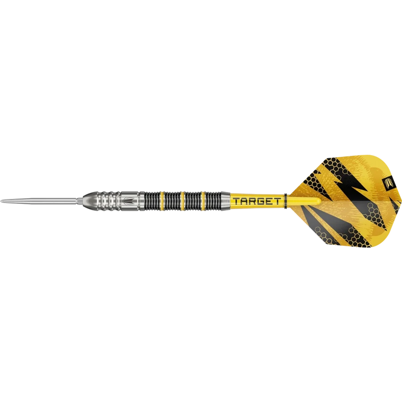 Frontansicht der Target Buzz SP02 Steeldarts 90 Prozent Tungsten