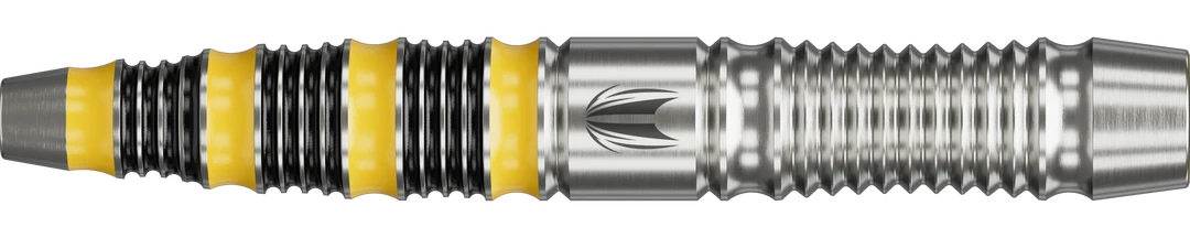 Detailaufnahme des Target Buzz SP03 Steeldart Barrels mit präzisem Grip