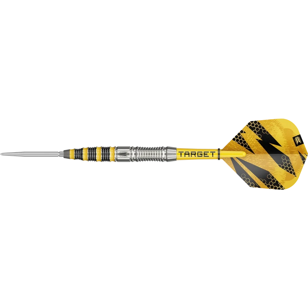 Frontansicht der Target Buzz SP03 Steeldarts 90 Prozent Tungsten