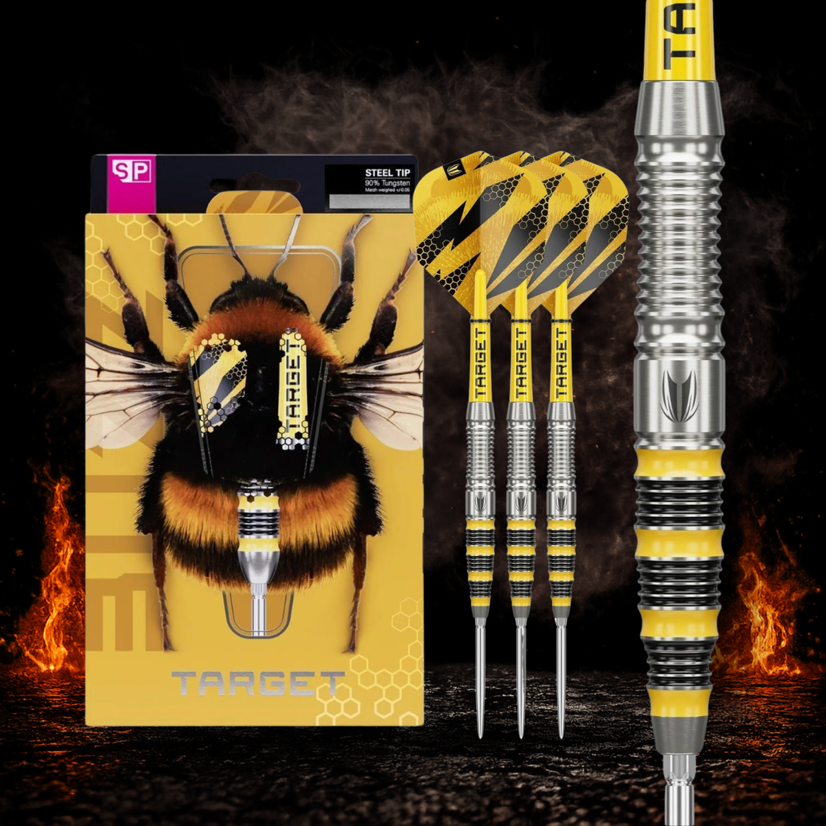 Target Buzz SP03 Steeldart 90 Prozent Tungsten Profi Dartpfeile
