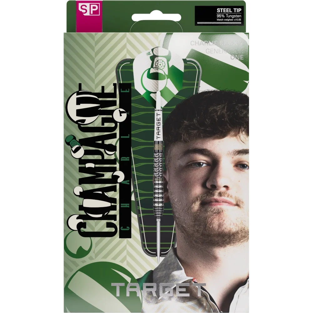 Target Charlie Manby G1 SP Steeldart Set für Training Liga und Turnier