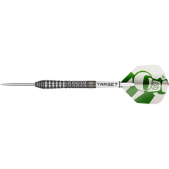 Frontansicht der Target Charlie Manby G1 SP Steeldarts 95 Prozent Tungsten