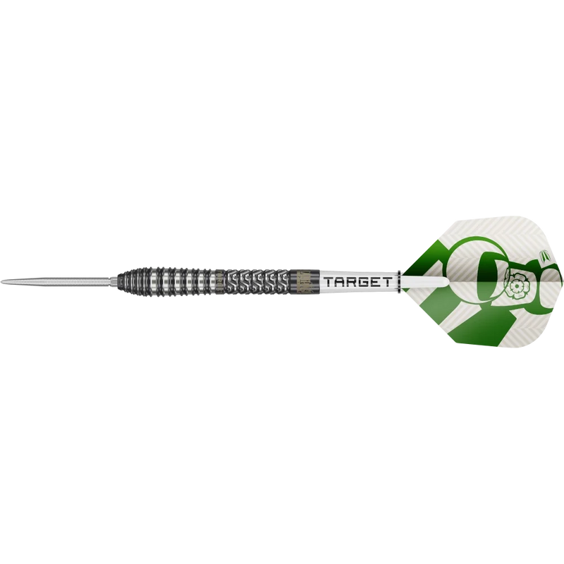 Frontansicht der Target Charlie Manby G1 SP Steeldarts 95 Prozent Tungsten