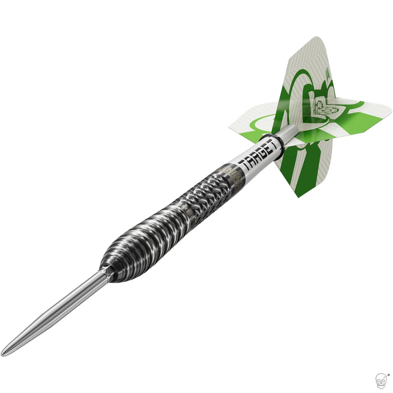 Präziser Grip der Target Charlie Manby G1 Steeldarts für kontrollierte Würfe