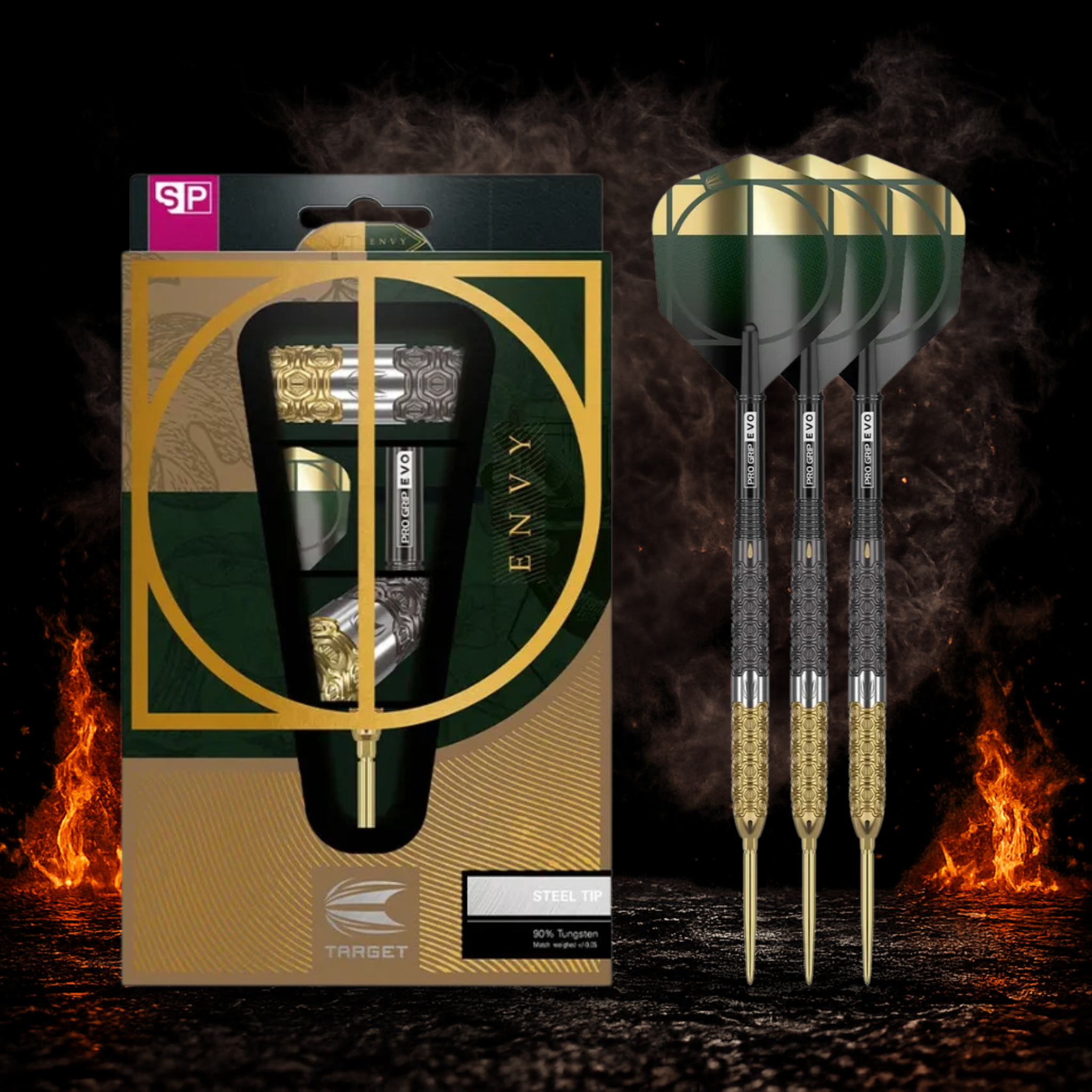 Hochwertige Target Cult Envy 03 Profi Steeldarts für Liga und Turnier