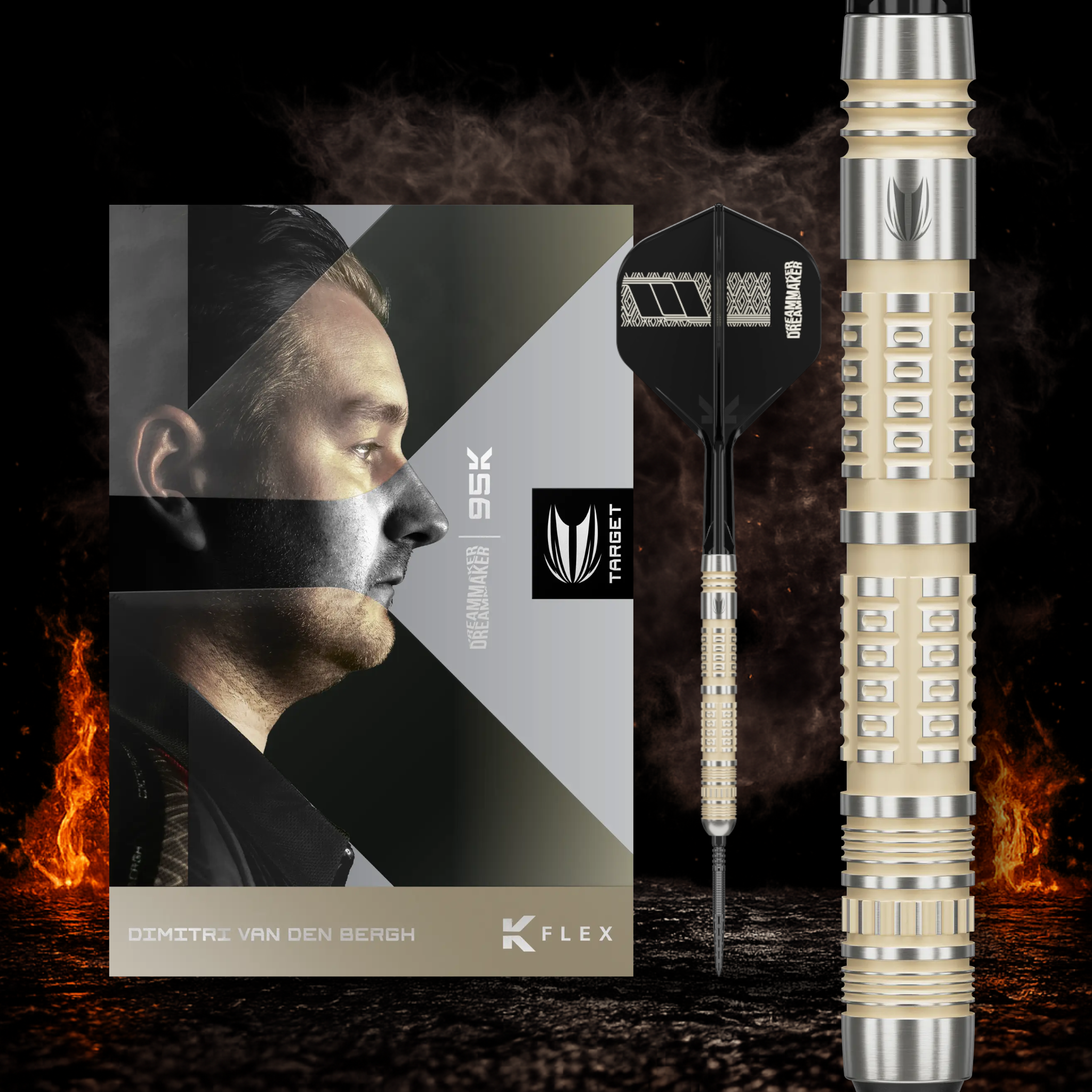 Target Dimitri van den Bergh 95K Swiss Point Steeldarts