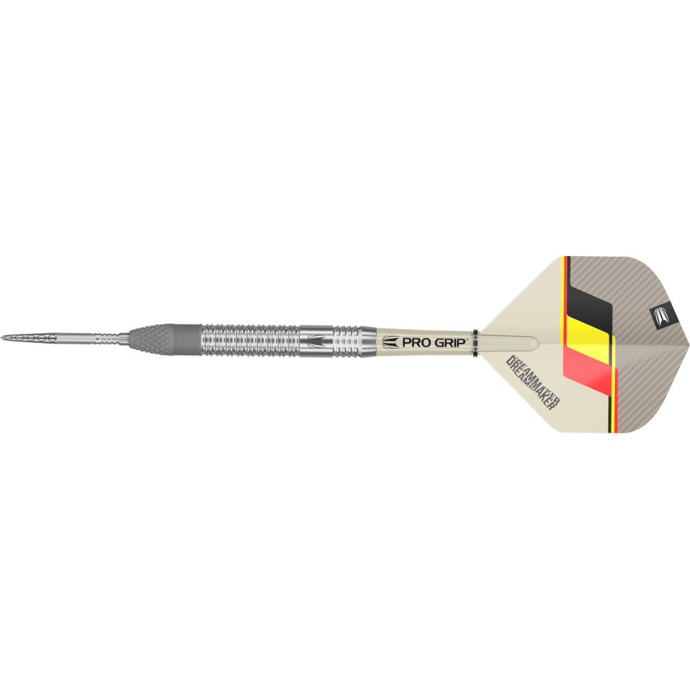 Frontansicht der Target Dimitri Van den Bergh G1 Swiss Point Steeldarts