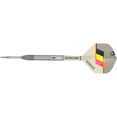 Frontansicht der Target Dimitri Van den Bergh G1 Swiss Point Steeldarts