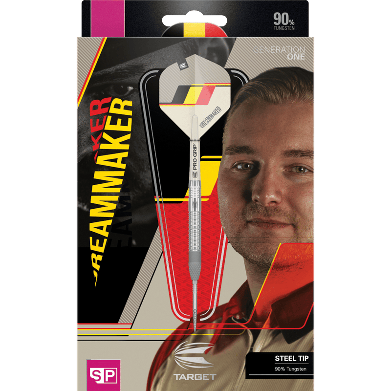 Hochwertige Target Dimitri Van den Bergh G1 Profi Steeldarts für Liga und Turnier