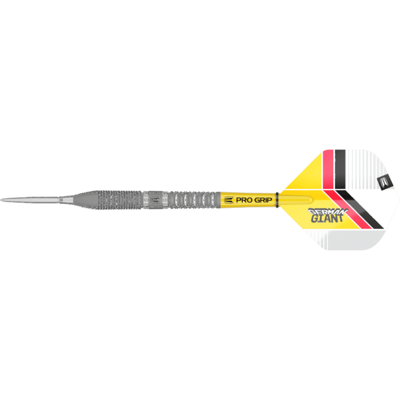 Detailaufnahme des präzisen Barrel Grips der Gabriel Clemens G2 Darts