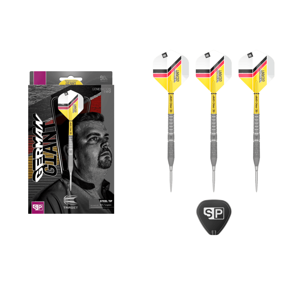 Target Gabriel Clemens G2 Steeldarts im modernen schwarz goldenen Design