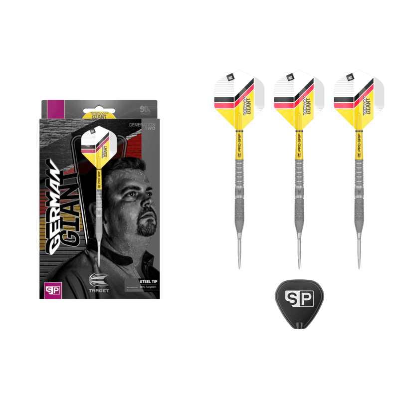 Target Gabriel Clemens G2 Steeldarts im modernen schwarz goldenen Design