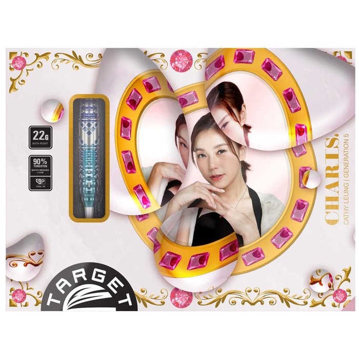 Lieferumfang der Target Japan Cathy Leung Charis G5 Swiss Point 90% Steeldarts