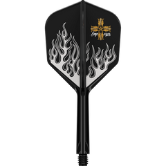 Target Japan K-Flex Pyro G2 No.6 Intermediate in Schwarz mit Flammenmotiv