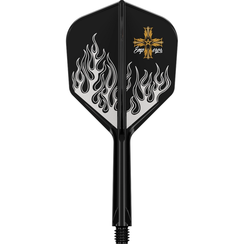 Target Japan K-Flex Pyro G2 No.6 Intermediate in Schwarz mit Flammenmotiv