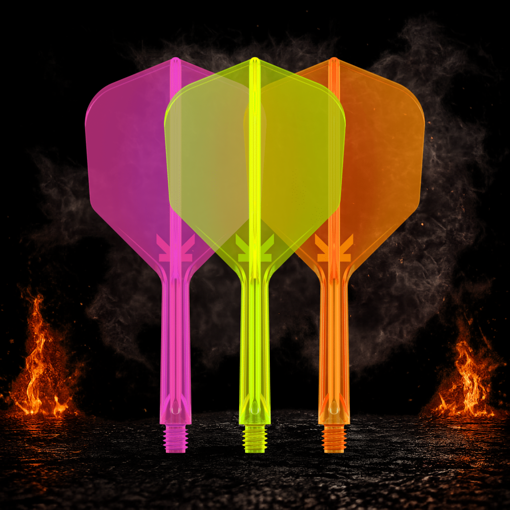 Target K-Flex Neon Small Standard No.6 Flight Shaft System für präzises und stabiles Flugverhalten