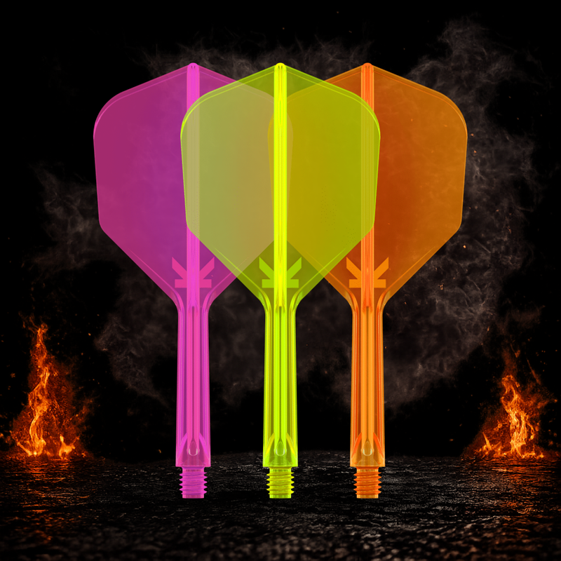 Target K-Flex Neon Small Standard No.6 Flight Shaft System für präzises und stabiles Flugverhalten