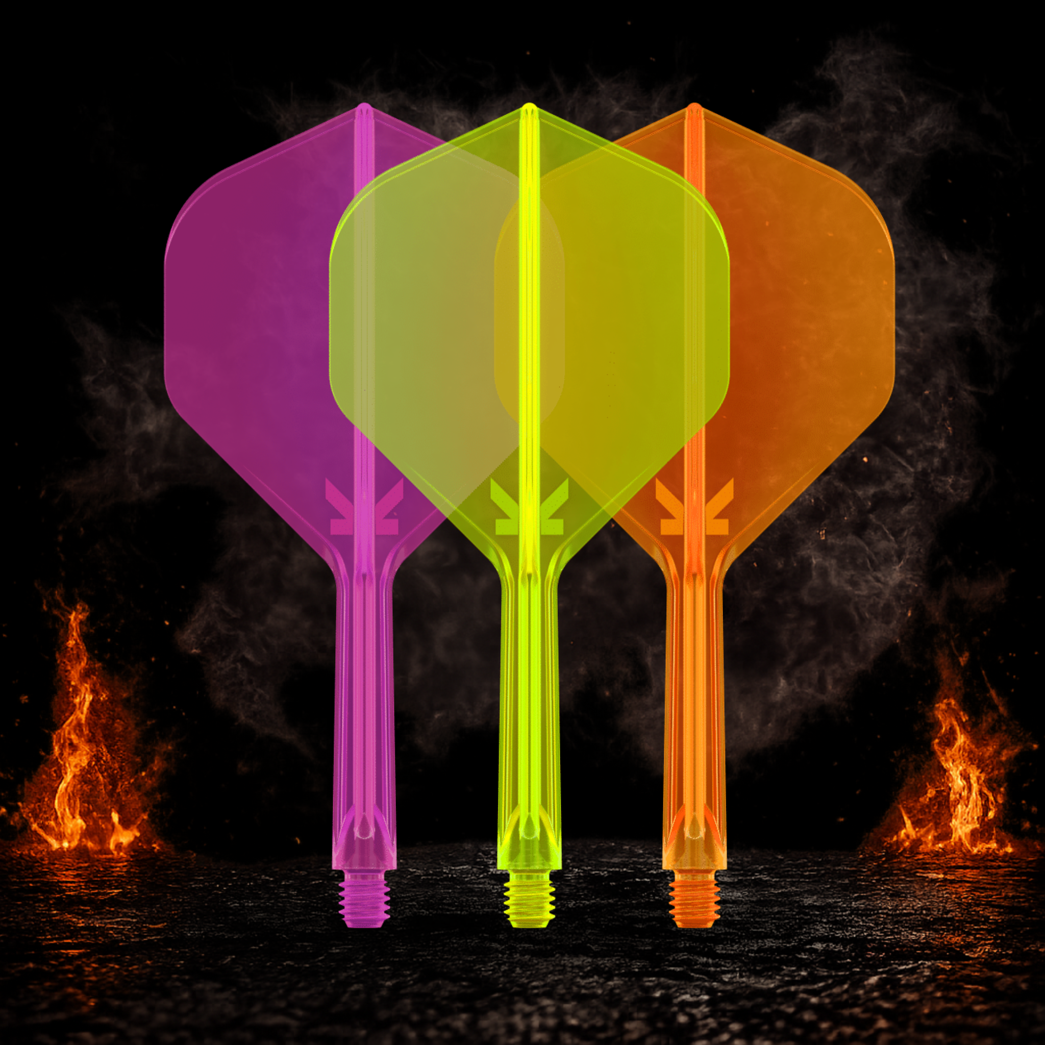 Target K-Flex Neon Standard No.2 Flight Shaft System für präzises und stabiles Flugverhalten
