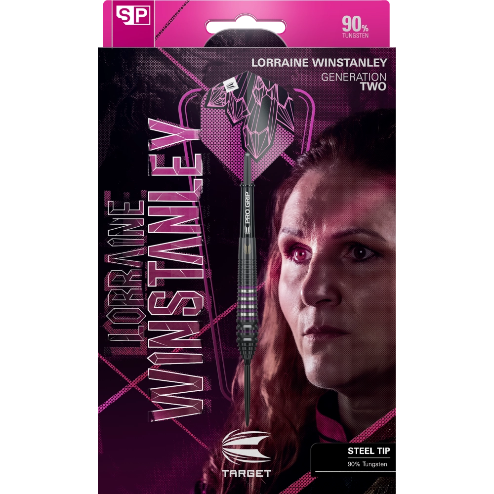 Hochwertige Target Lorraine Winstanley G2 Profi Steeldarts für Liga und Turnier