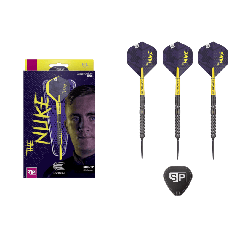 Hochwertige Target Luke Littler G1 Profi Steeldarts für Liga und Turnier