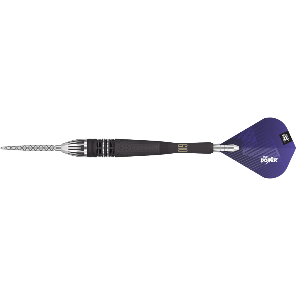 Detailaufnahme des präzisen Barrel Grips der Phil Taylor 9FIVE G10 Darts