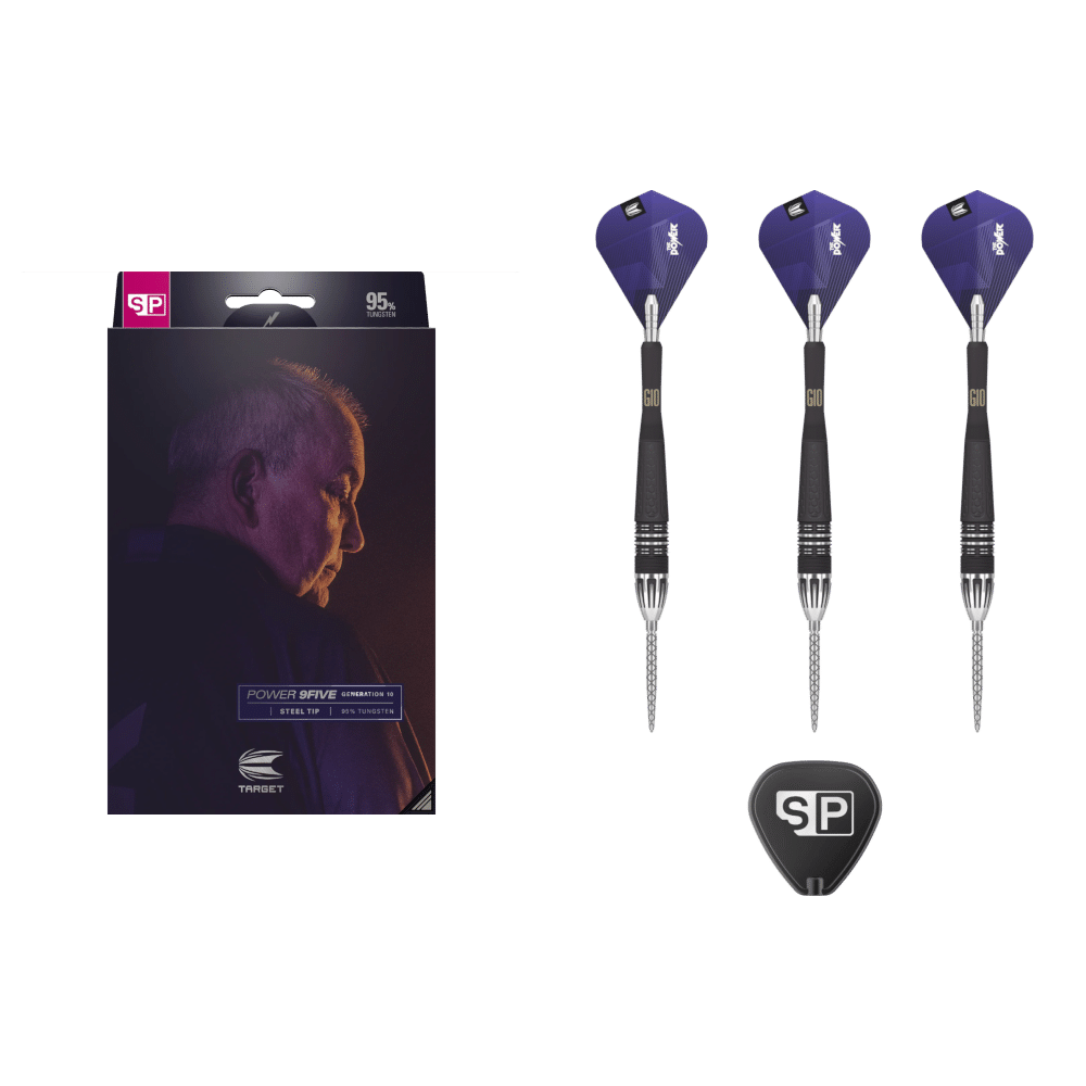 Target Phil Taylor 9FIVE G10 Swiss Point Dartset mit hochwertiger Verarbeitung