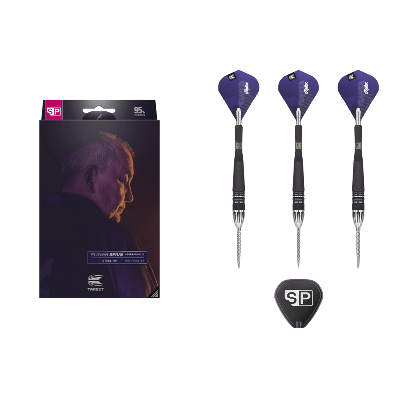 Target Phil Taylor 9FIVE G10 Swiss Point Dartset mit hochwertiger Verarbeitung