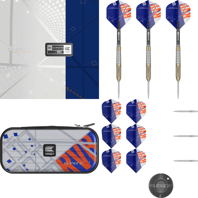 Hochwertige Target RVB Chrono Profi Steeldarts für Liga und Turnier