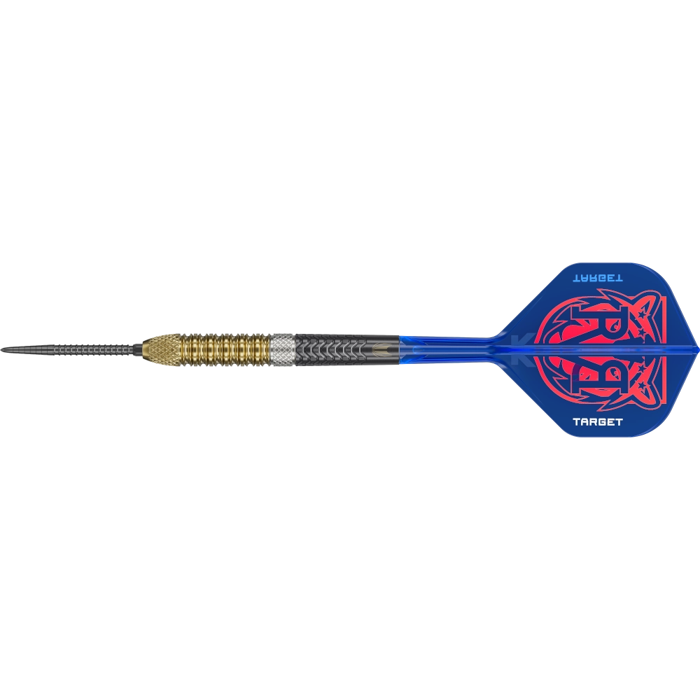 Detailaufnahme des präzisen Barrel Grips der Raymond van Barneveld G6 Darts